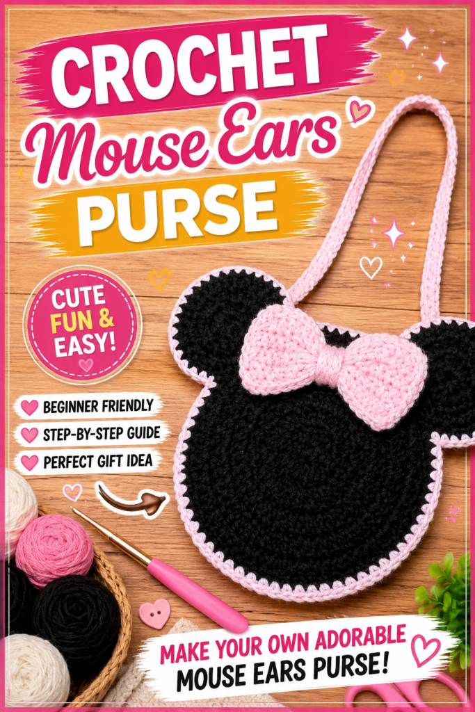 How to Crochet a Mouse Purse
