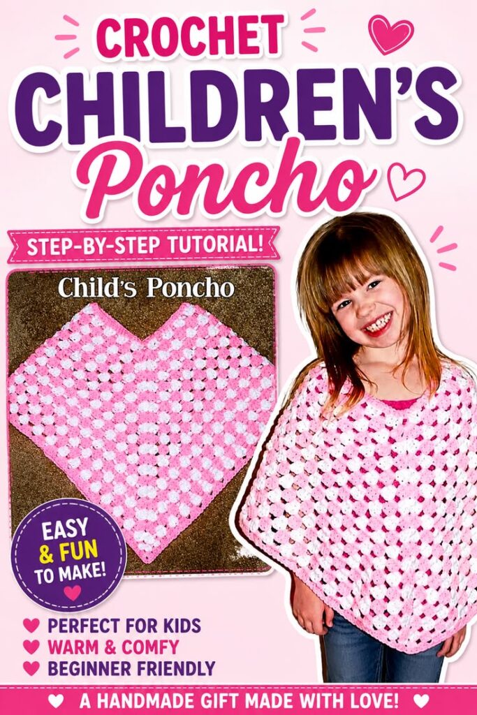 How to Crochet a Child Poncho
