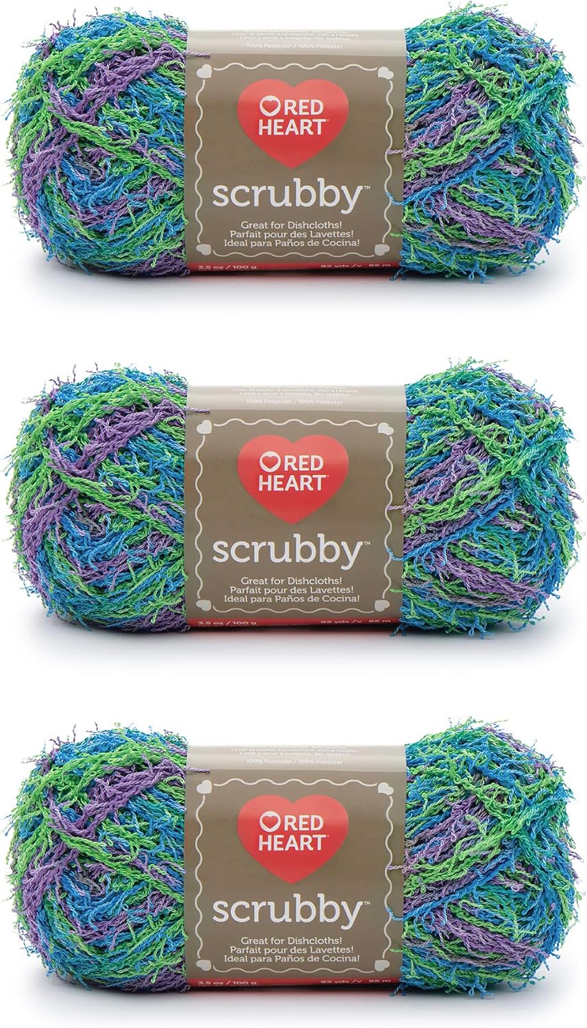 Red Heart Scrubby Yarn