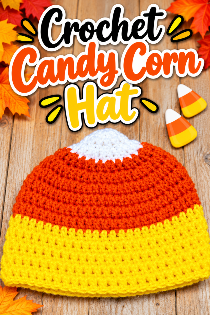 How to Crochet a Candy Corn Hat