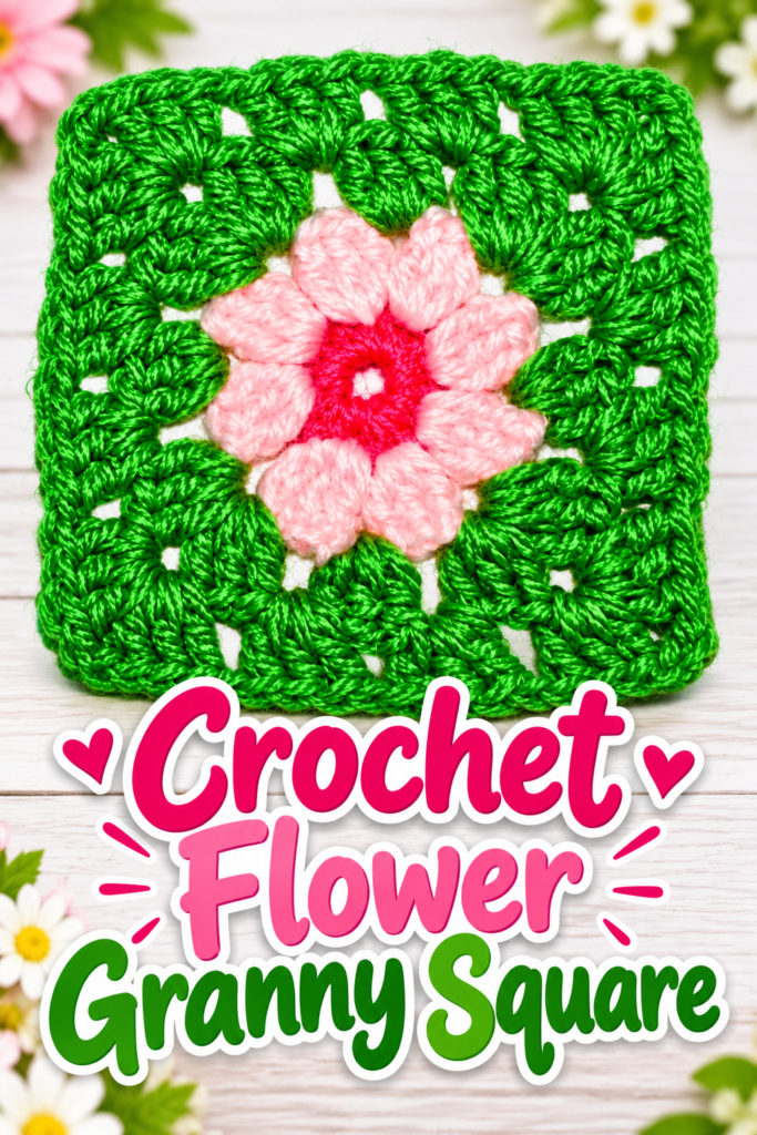 How to Crochet a Flower Granny Square