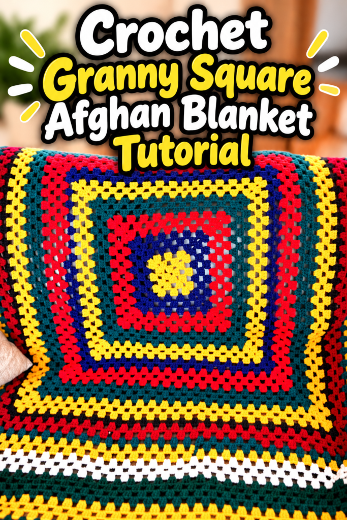 How to Crochet a Granny Square Afghan 