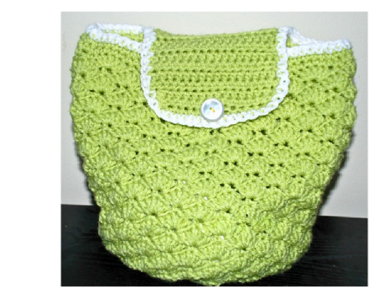 crochet Shell Backpack: