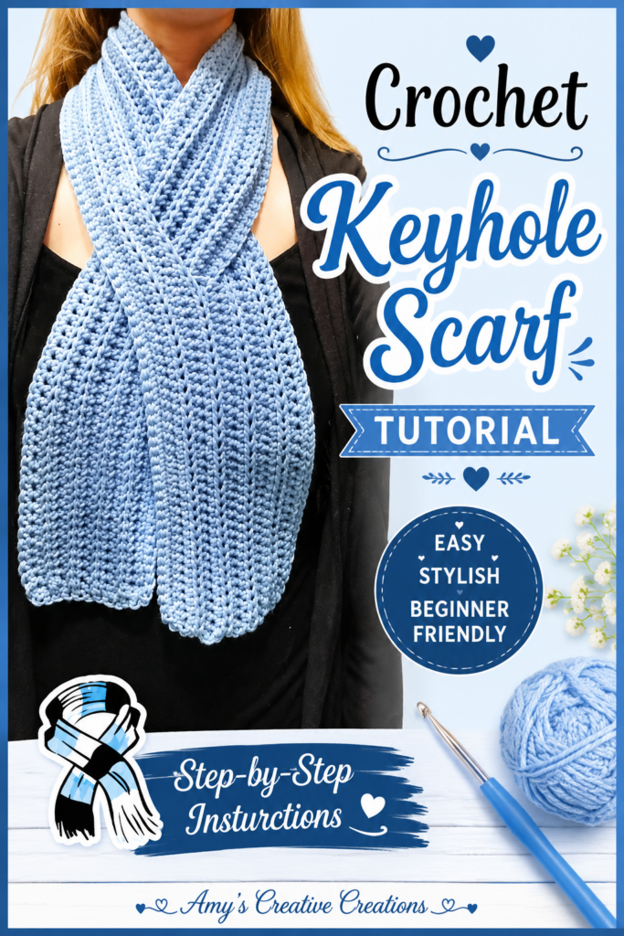How to Crochet a Keyhole Scarf