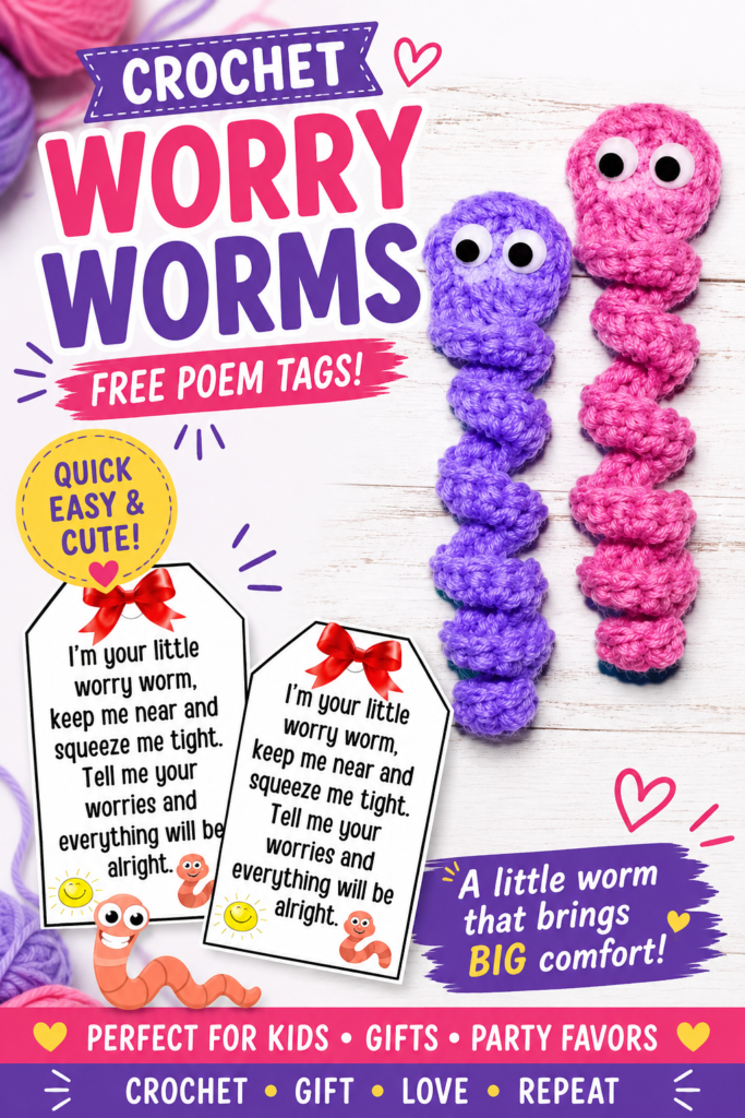 How to Crochet a Worry Worm