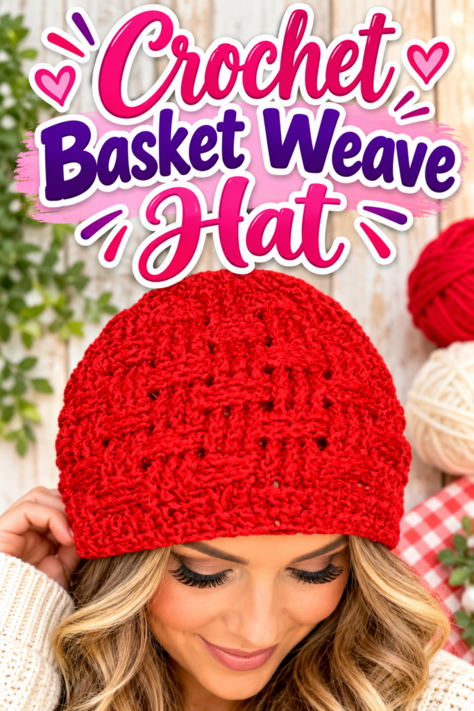 How to Crochet a Basketweave Hat