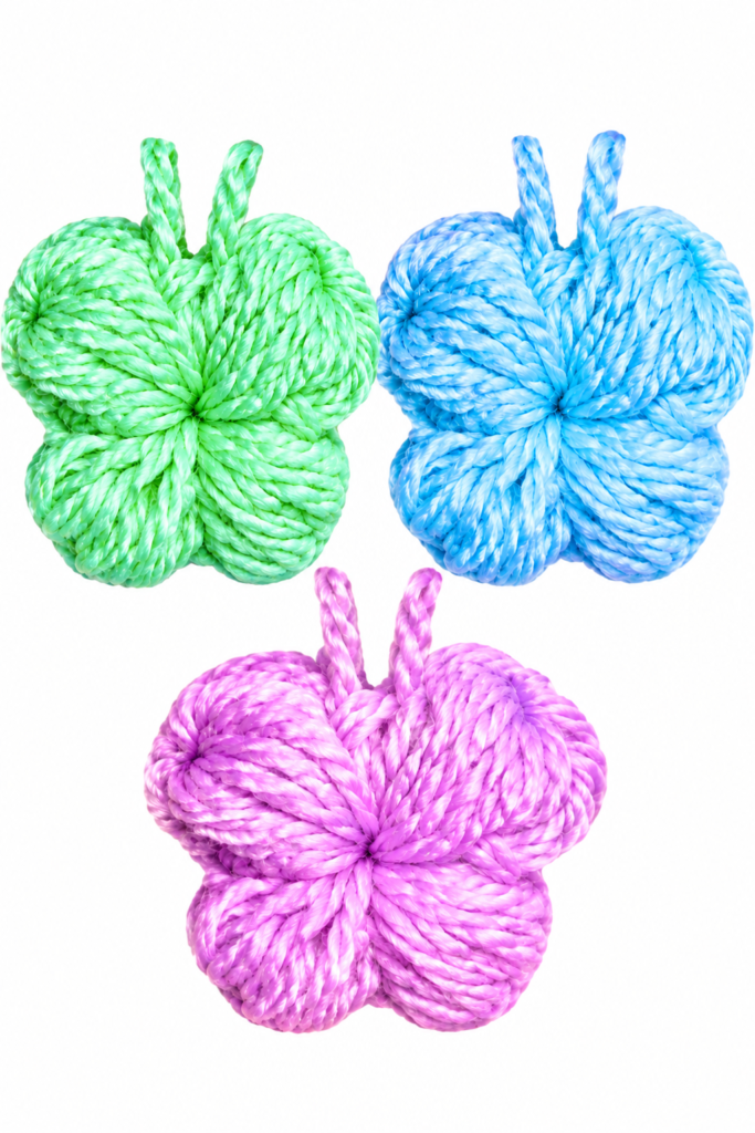 How to Crochet Puff Stitch Butterfly