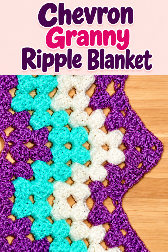 crochet chevron blanket