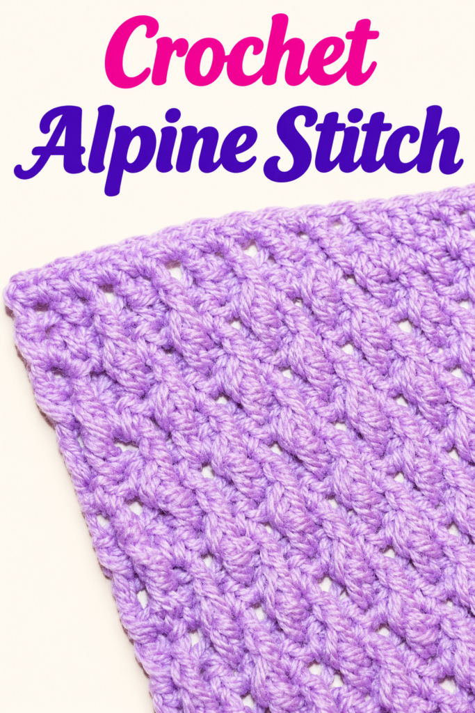 How to Crochet an Alpine Stitch Blanket