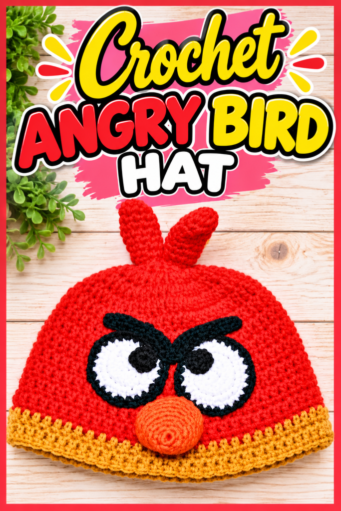 How to Crochet an Angry Bird Hat