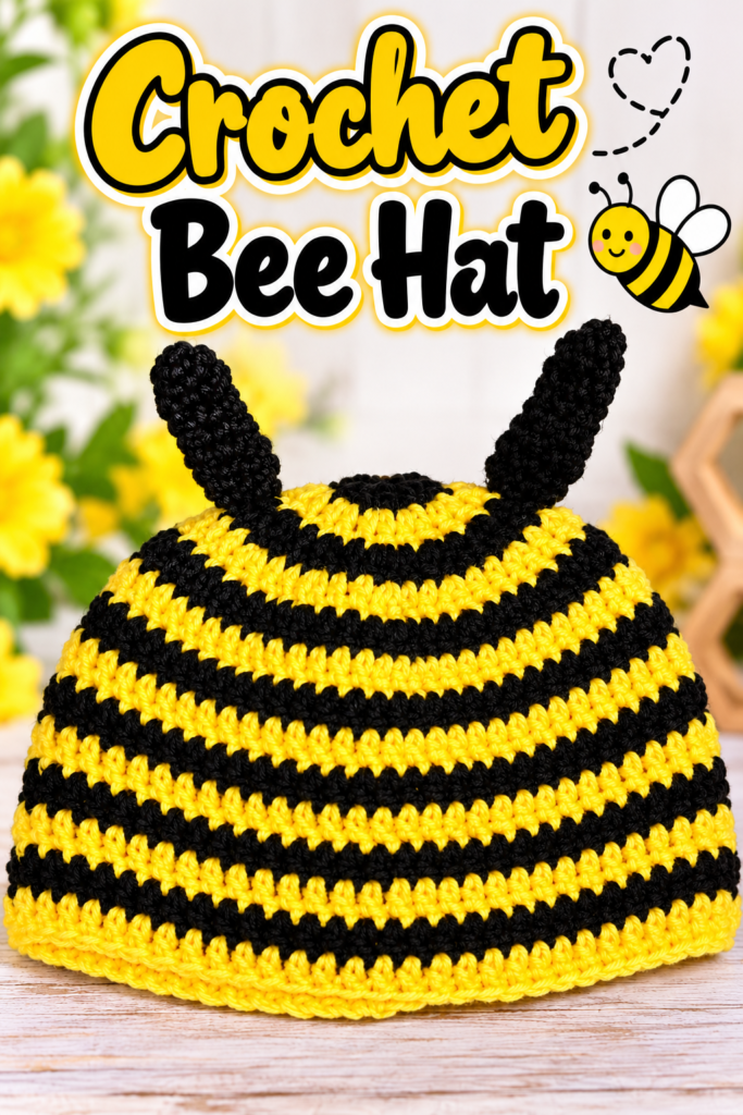 How to Crochet a Bee Hat
