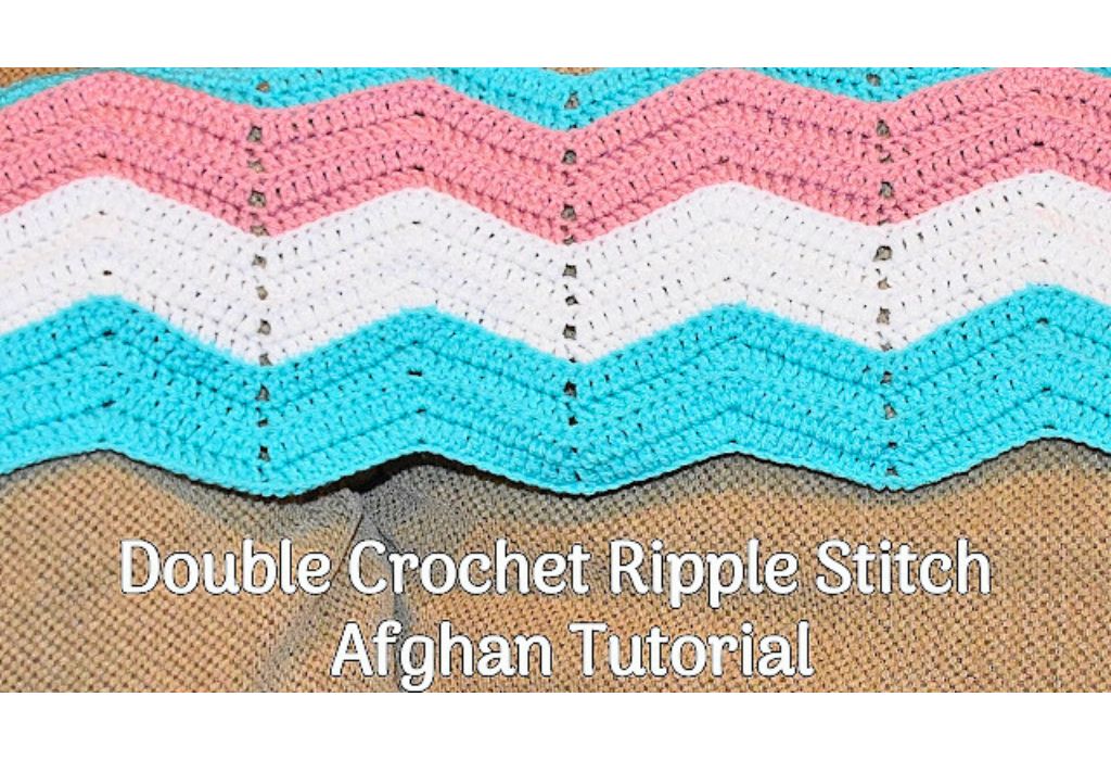How to Make a Crochet Ripple Afghan Blanket - Amys DIY Frugal Life