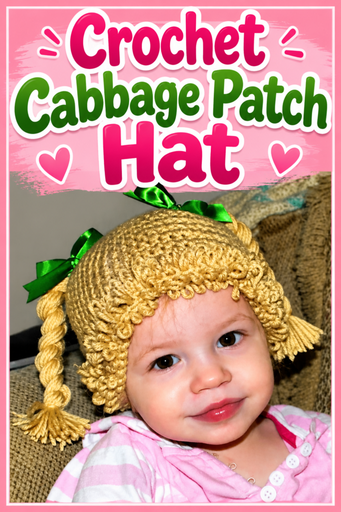 How to Crochet a Cabbage Patch Hat
