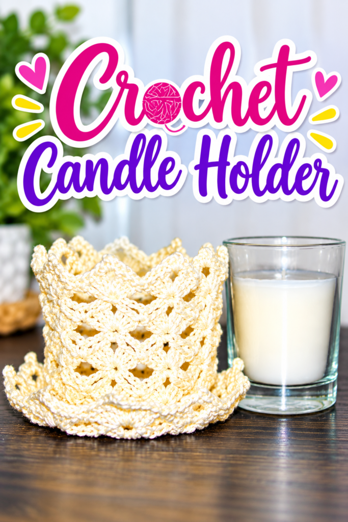 How to Crochet a Shell Candle Holder