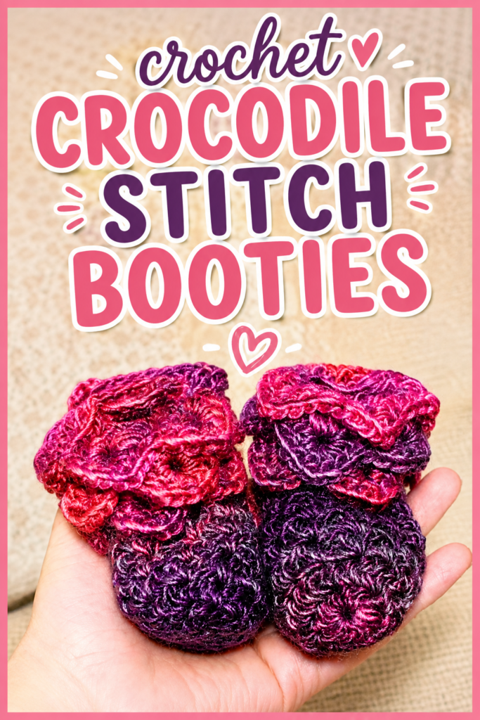 How to Crochet Baby Booties