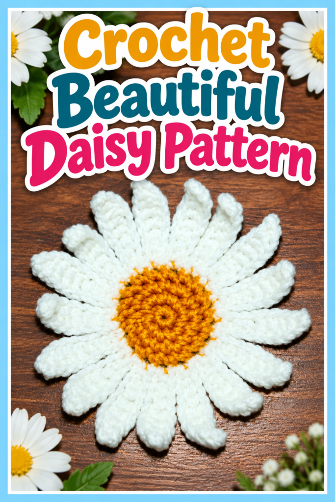 How to Crochet a Daisy