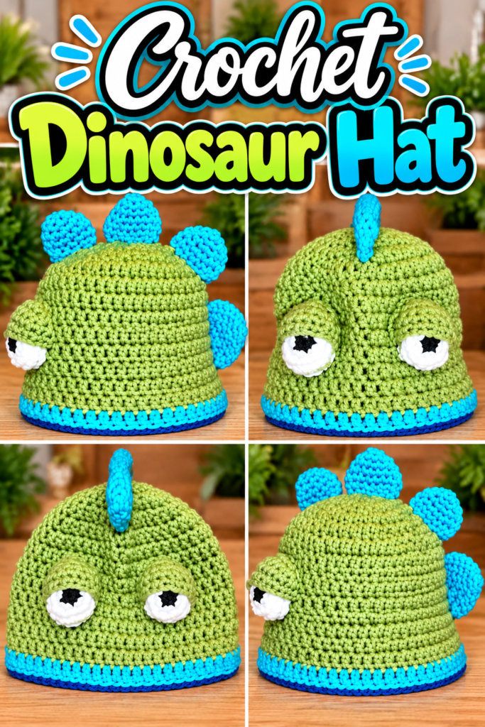 How to Crochet a Dinosaur Hat