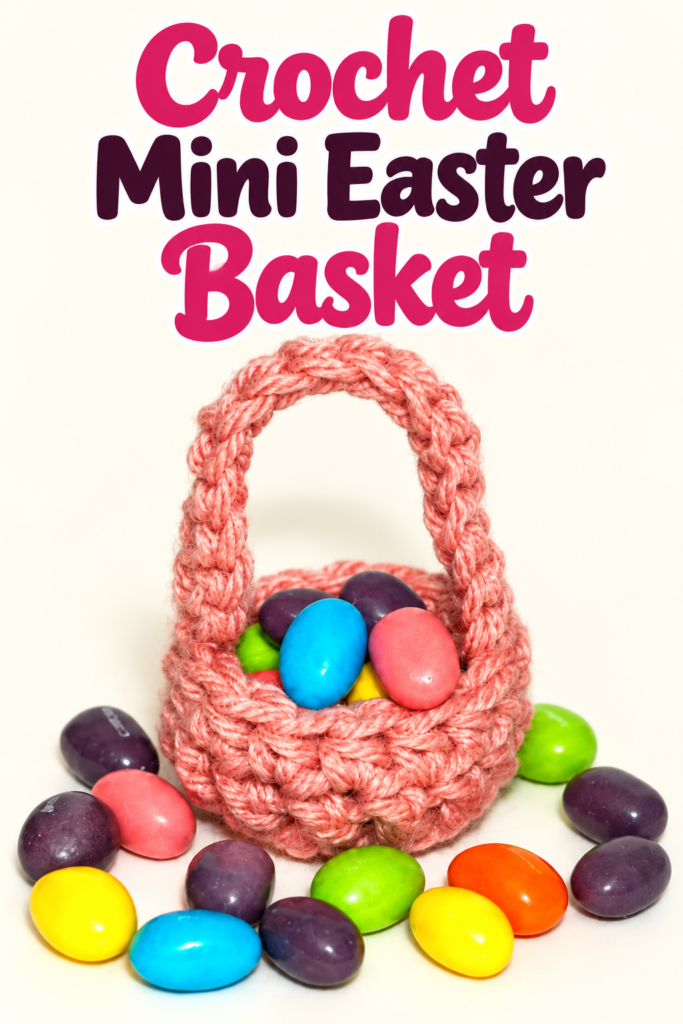 How to Crochet a Mini Easter Basket