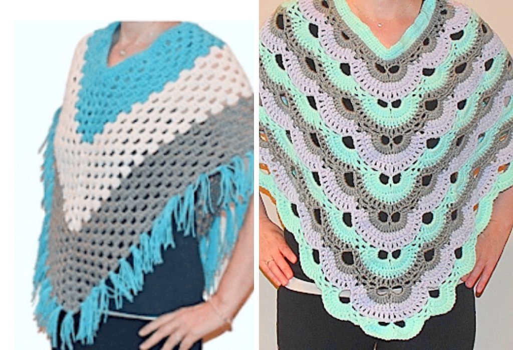 crochet poncho and shawl patterns 