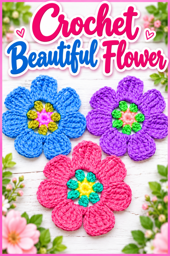 How to Crochet a Flower 
