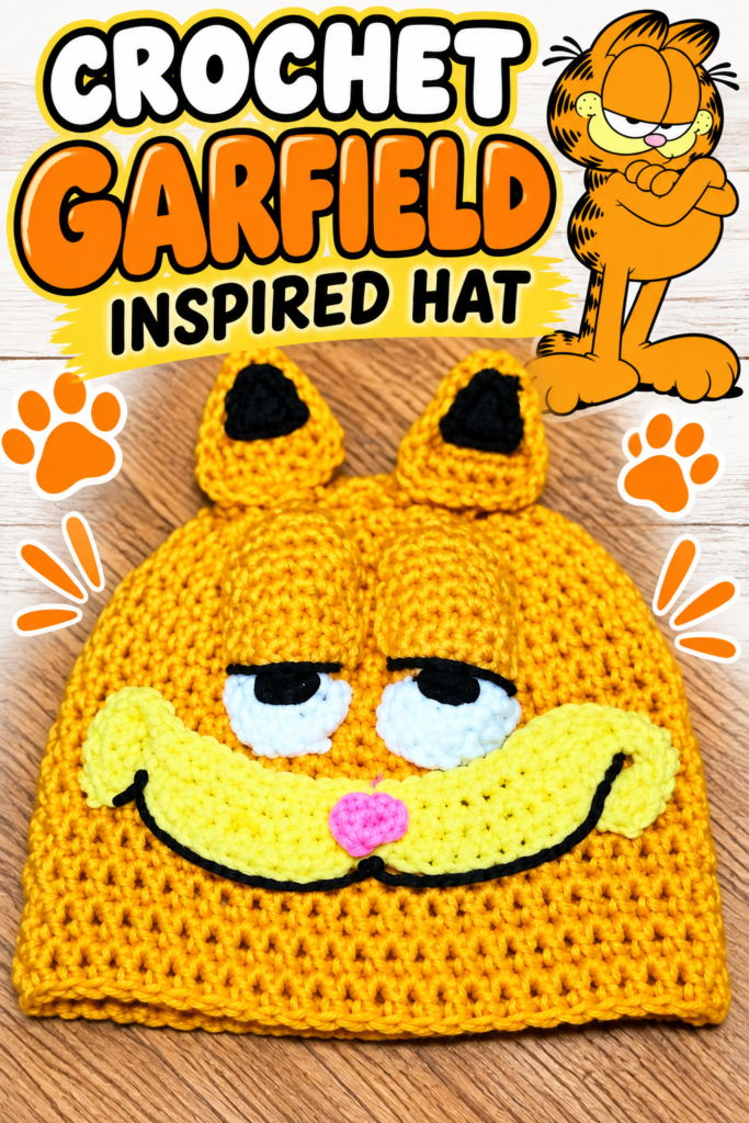 How to Crochet a Garfield Hat