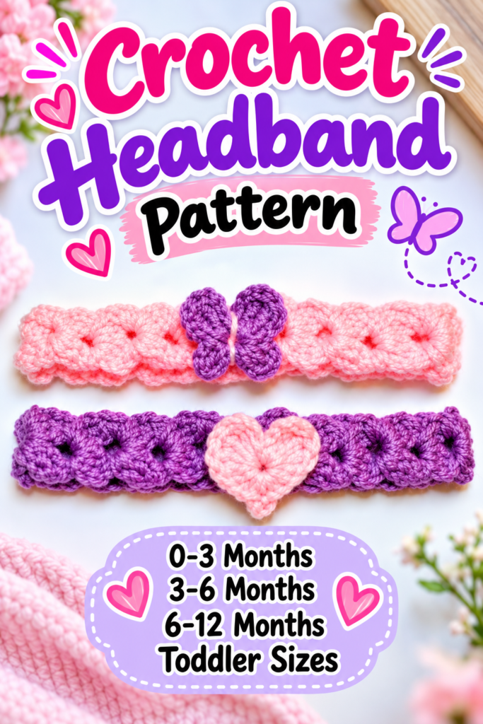 How to Crochet a Baby Headband