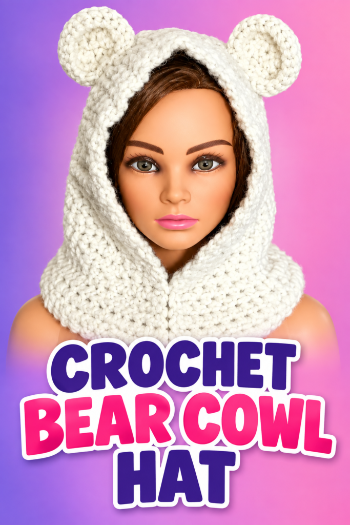 How to Crochet a Hooded Bear Cowl Scarf