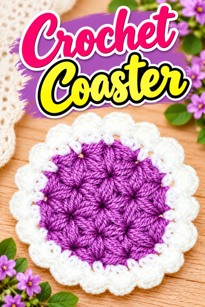 How to Crochet a Jasmine Coaster