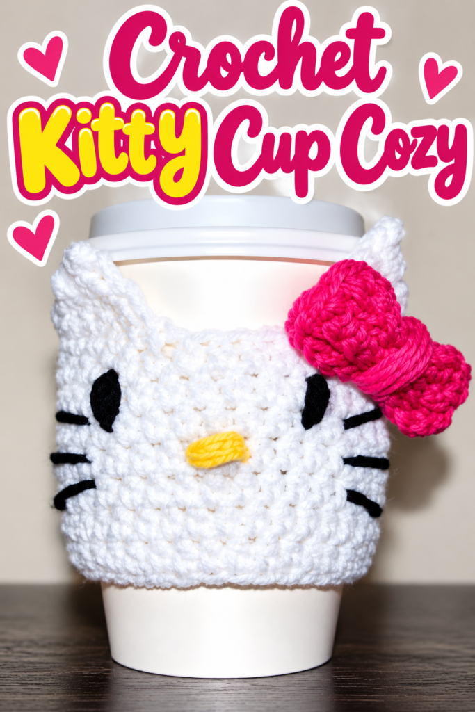 How to Crochet Kitty Cup Cozy