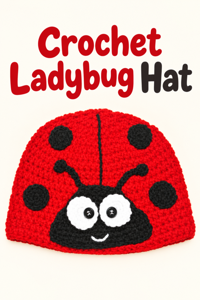 How to Crochet a Ladybug Hat