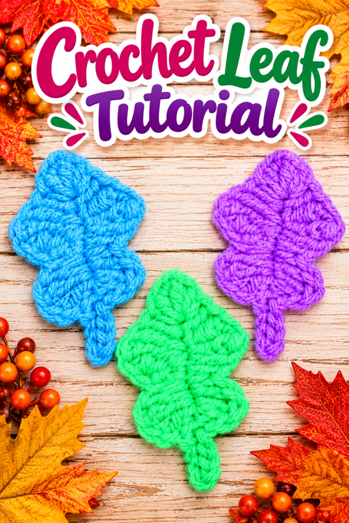 How to Crochet a Leaf