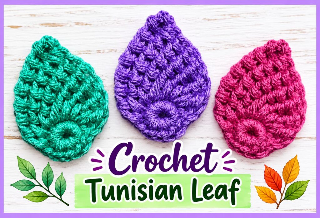 crochet leaf