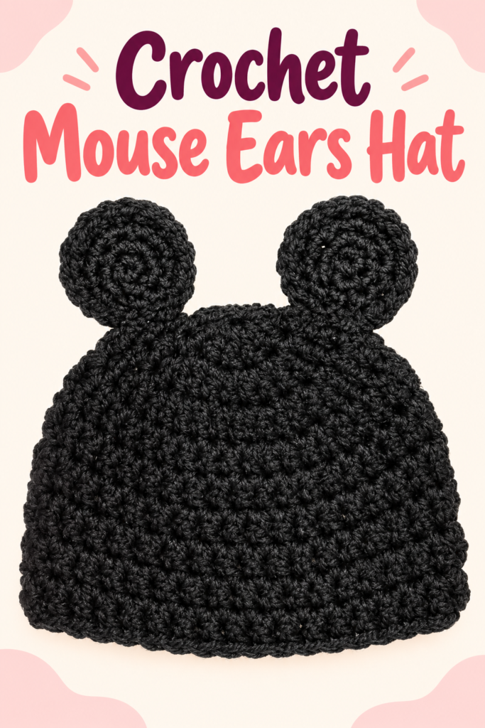 How to Crochet Mouse Ears Hat