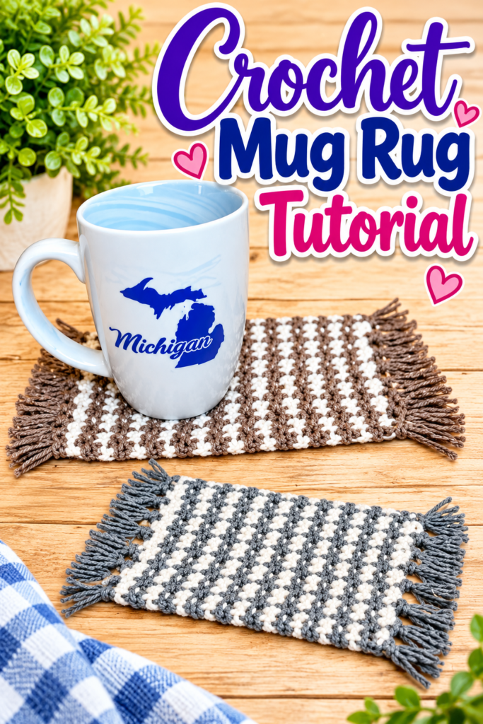 How to Crochet a Mug Rug Coaster