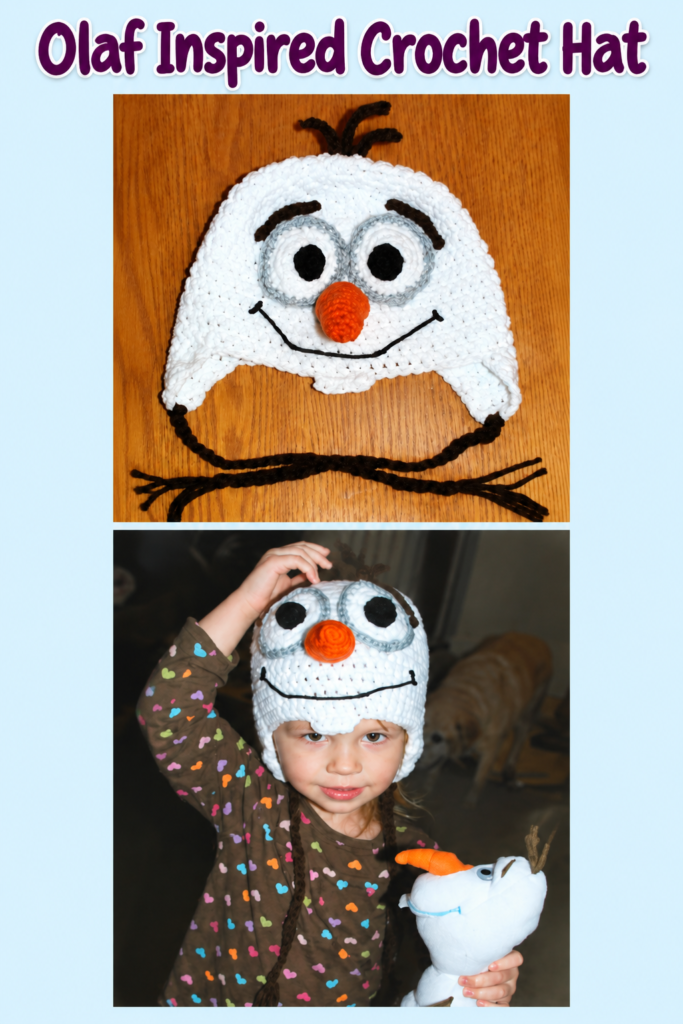 crochet olaf hat