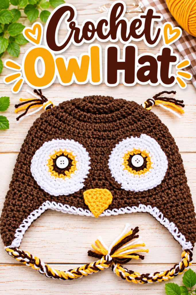 Crochet Owl Hat