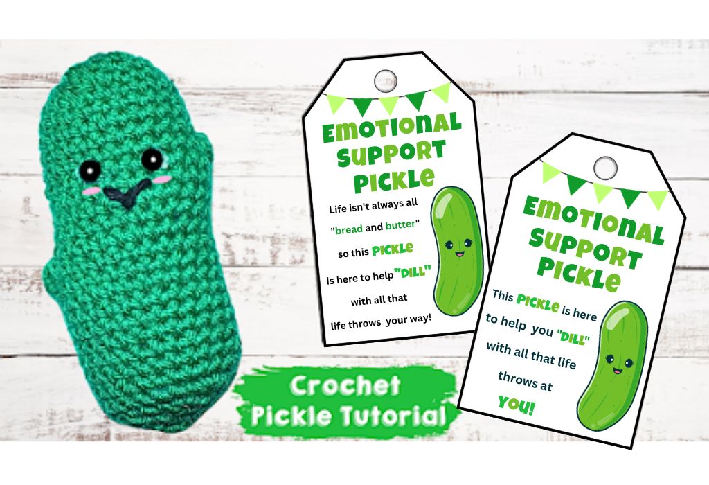 Jumbo Crochet Pickle – Adorable Knots Co
