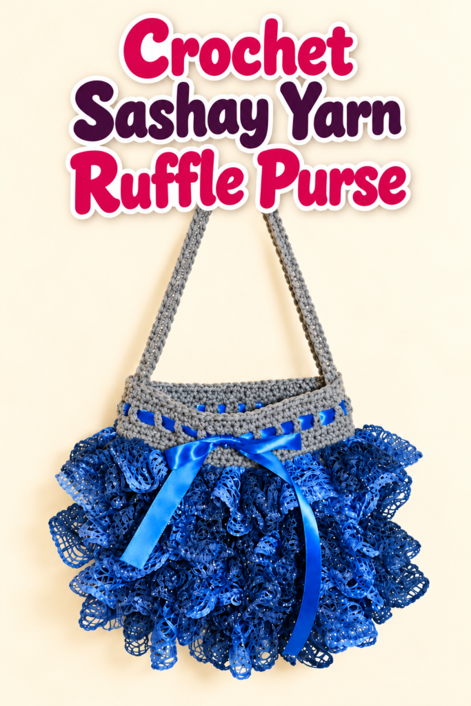 How to Crochet a Ruffle Purse