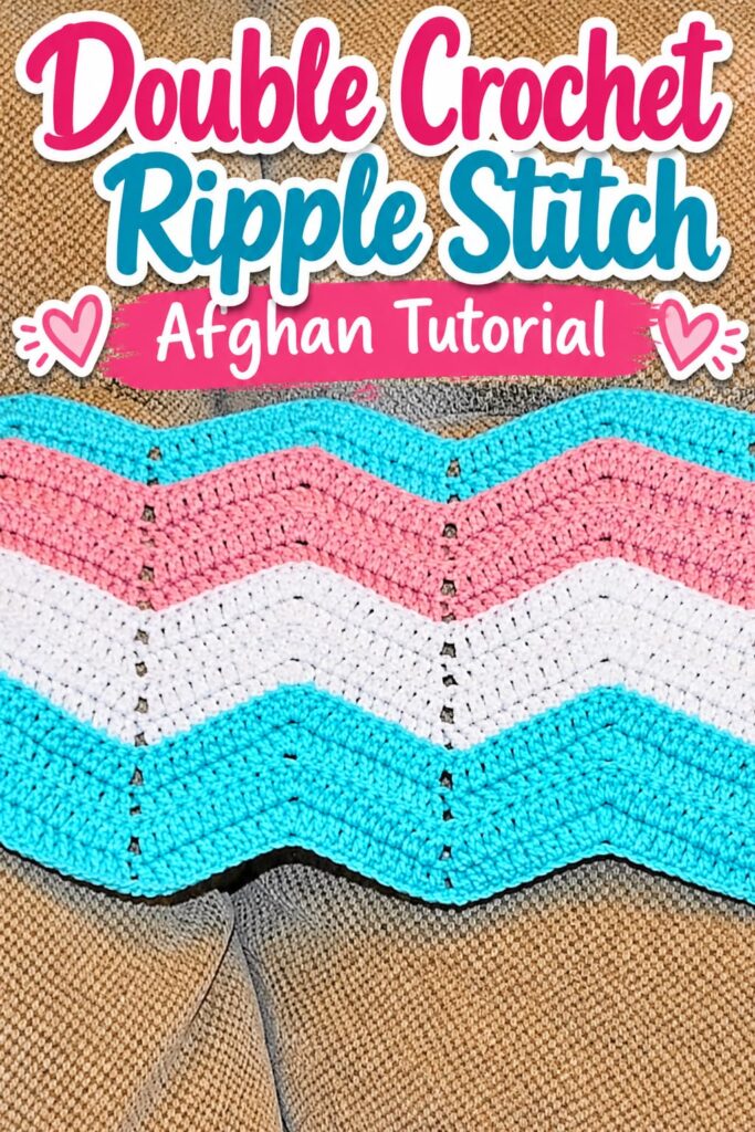 How to Crochet a Ripple Stitch Afghan Blanket