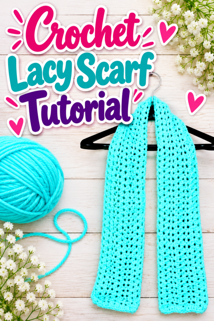 How to Crochet a Shell Stitch Scarf
