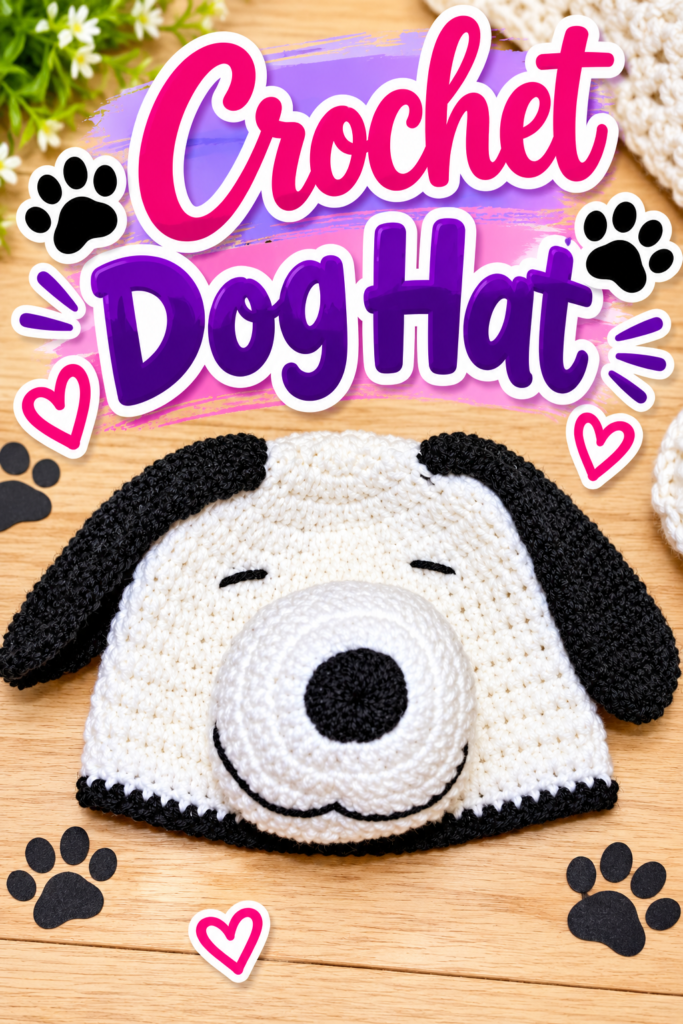 How to Crochet a Snoopy Hat