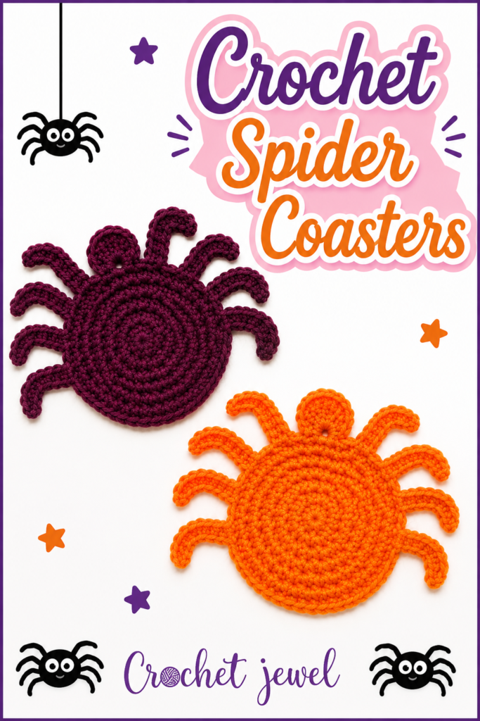 How to Crochet a Spider Coaster