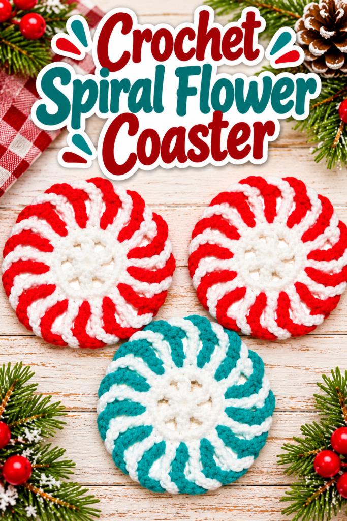 How to Crochet a Flower Coaster