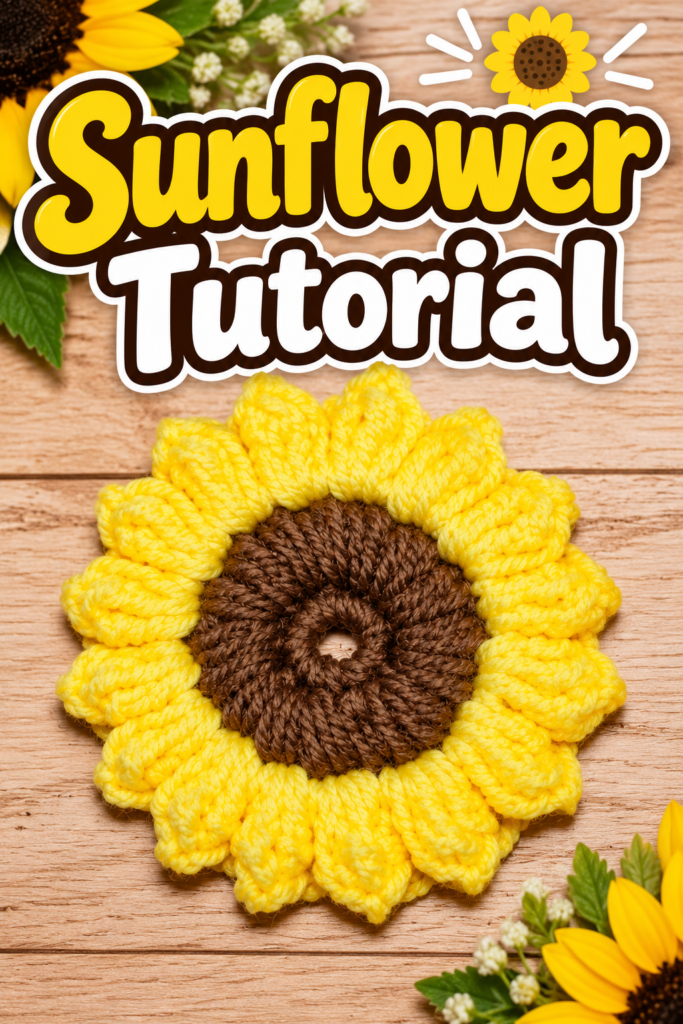 How to Crochet a Sunflower