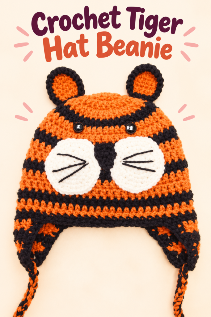 How to Crochet a Tiger Hat