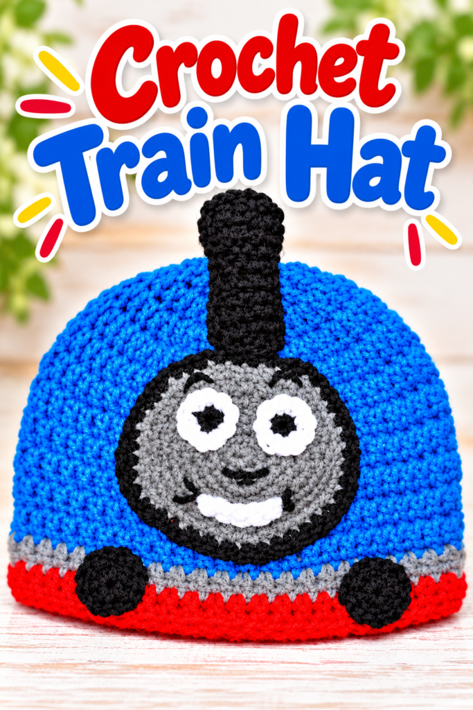 How to Crochet a Thomas Train-Inspired Hat