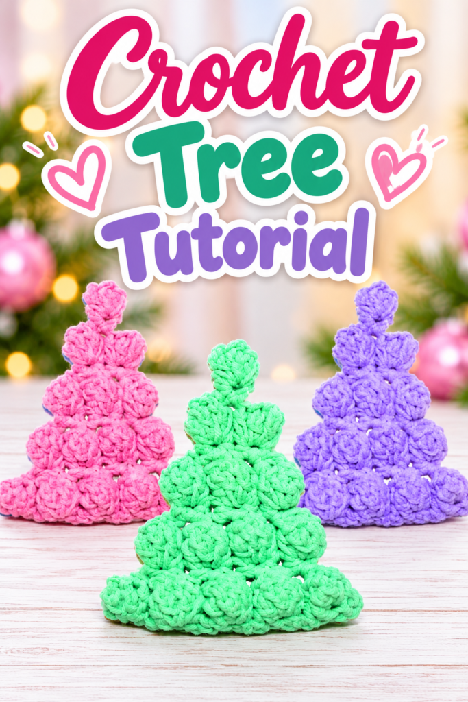 How to Crochet a Puff Stitch Tree