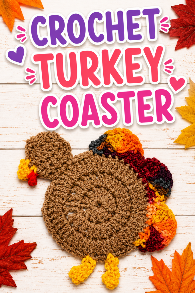 How to Crochet a Turkey Coaster