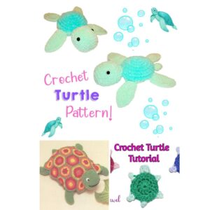 Crochet a Cute Turtles with Step-by-Step Instructions - Amys DIY Frugal ...