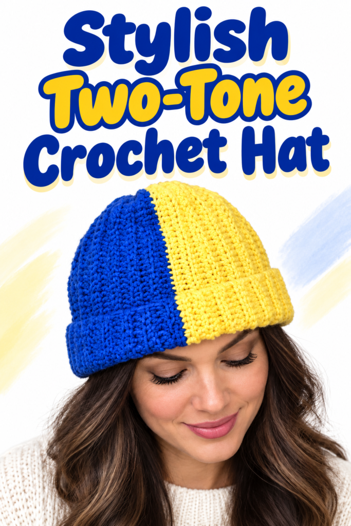 How to Crochet a Two-Tone Hat